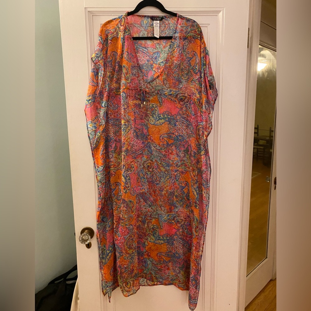 NWT and in packaging- Lauren- ralph Lauren brand swimsuit cover up. Size xs